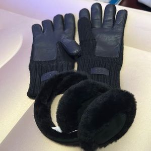 UGG gloves and earmuffs